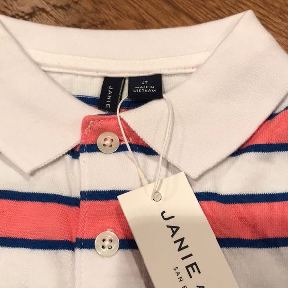 Janie and Jack Boys toddler collared polo shirt. - Picture 2 of 4